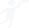 person catching frisbee icon