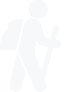 person hiking icon